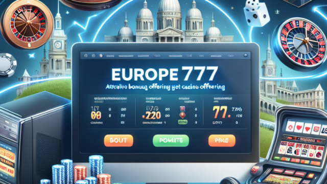 Europe777 Casino Dévoile des Bonus En Ligne Attrayants pour les Amateurs de Jeux de Casino